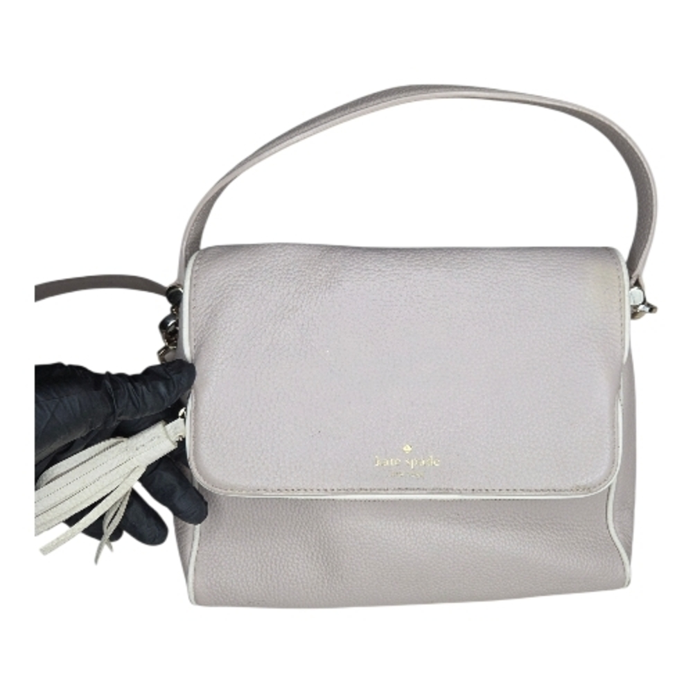Kate Spade Gray Leather Shoulder Bag